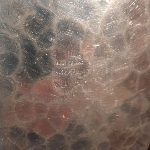 Vtg Continental Silver Silent Butler Hammered Aluminum Flip Top Crumb Catcher - Picture 9 of 9